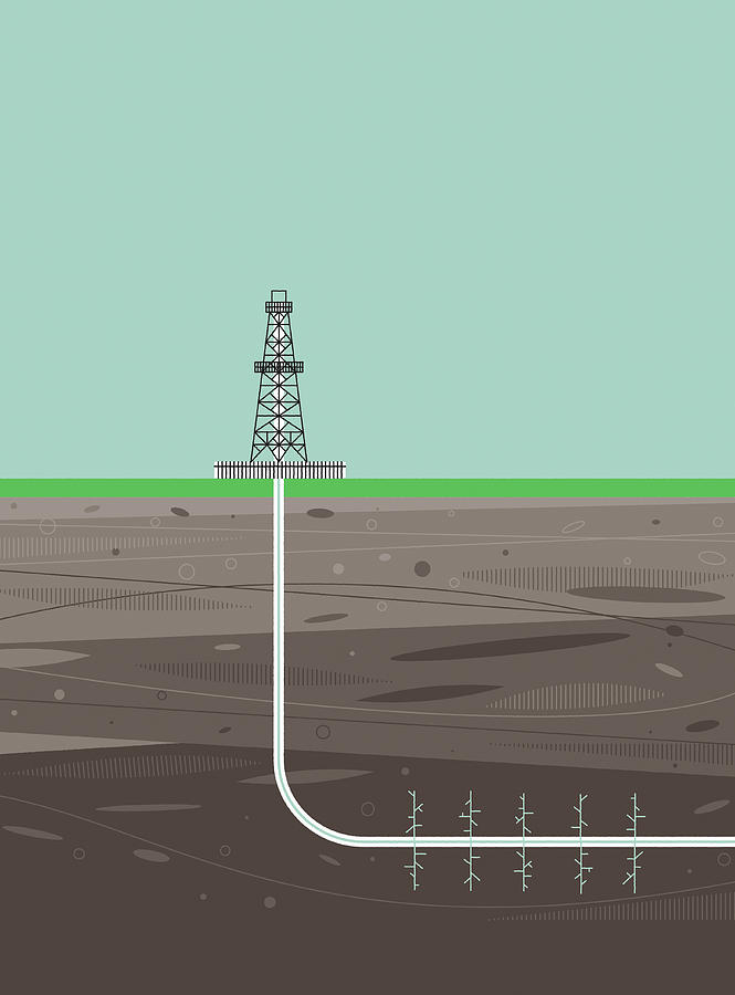 Fracking Drilling Rig Photograph by Ikon Ikon Images