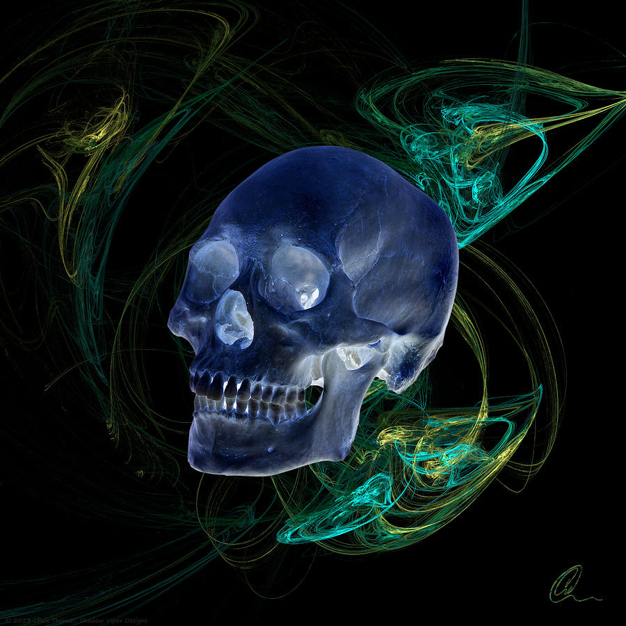 FrackSkull 8 Digital Art by Chris Thomas