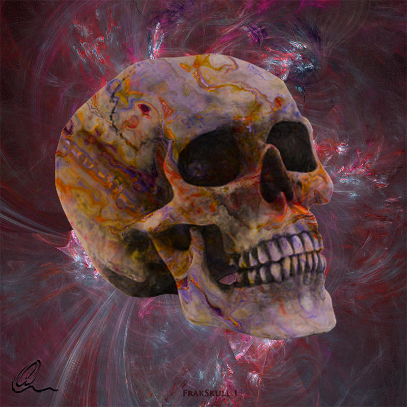 FracSkull 1 Digital Art by Chris Thomas