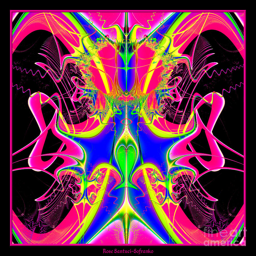 Fractal 15 Color Cacophony  Digital Art by Rose Santuci-Sofranko