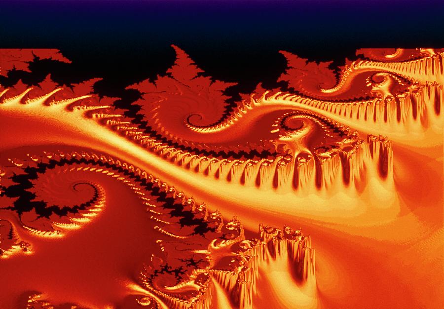 Fractal 3-d Geometry: Nightclub Ridge Photograph by Gregory Sams/science Photo Library
