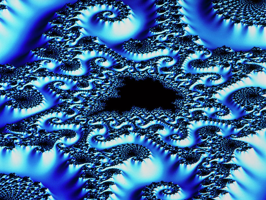 Fractal 3-d Image Of The Mandelbrot Set Photograph by Alfred Pasieka/science Photo Library