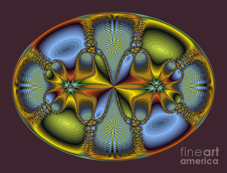 Abstract Photograph - Fractal Art Egg by Darleen Stry