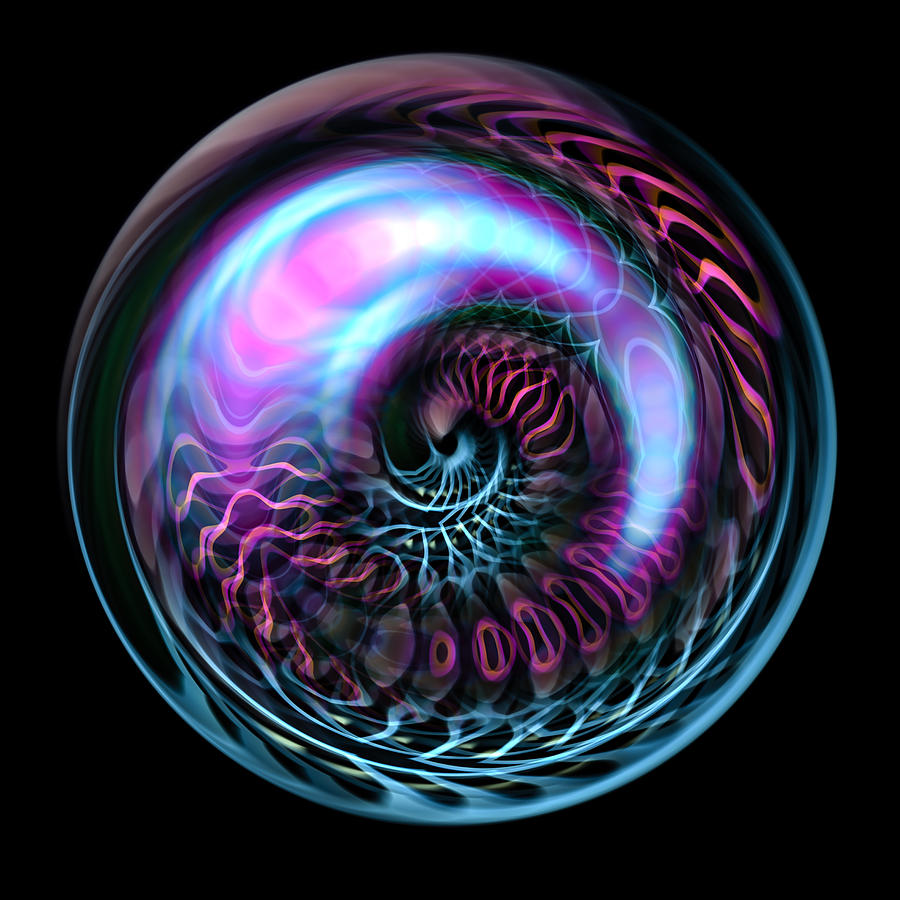 Fractal Bubble Digital Art by Hakon Soreide