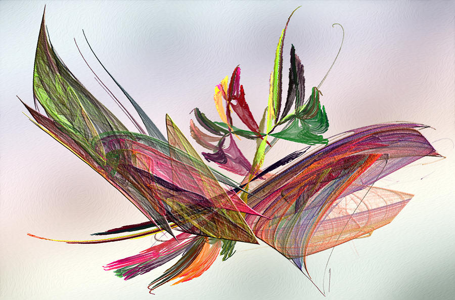 Butterfly Digital Art - Fractal Butterfly by Camille Lopez