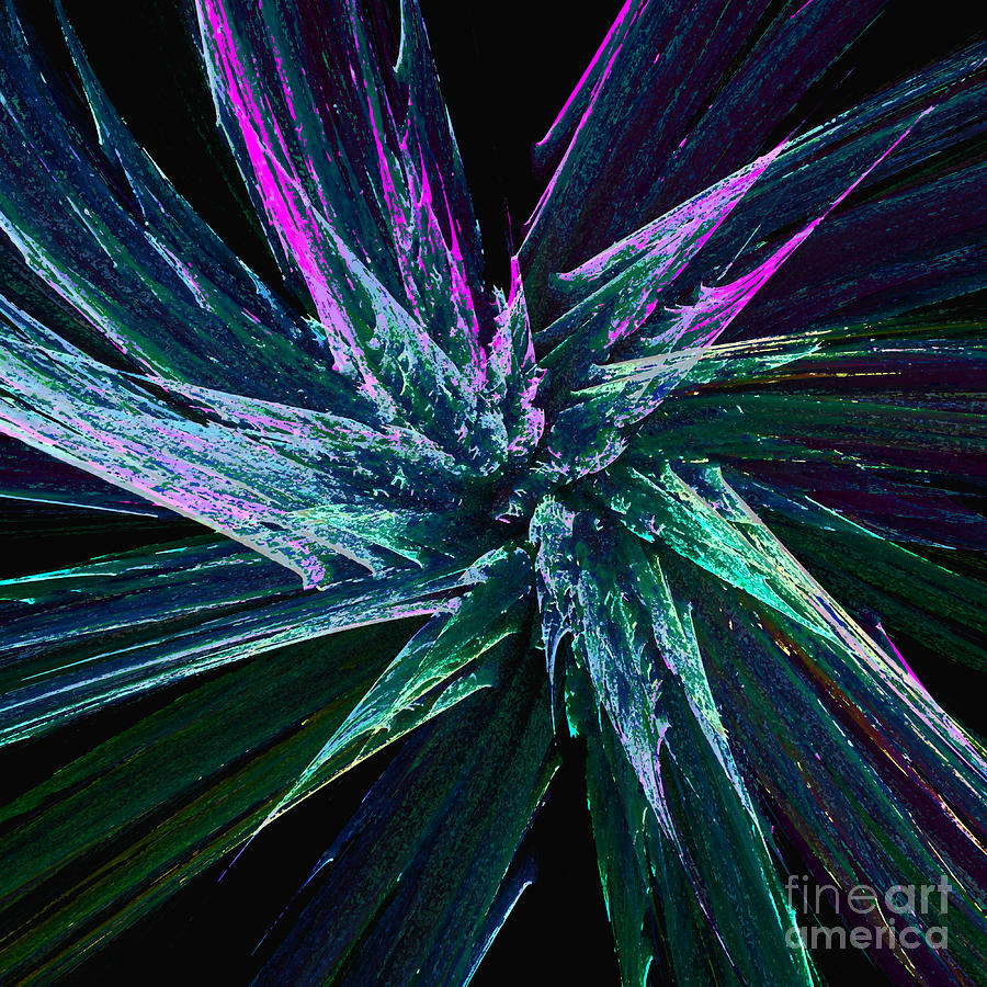 Fractal Cactus Digital Art by Klara Acel