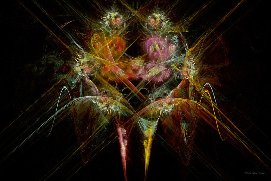 Fractal - Christ - Angels Embrace Digital Art by Mike Savad