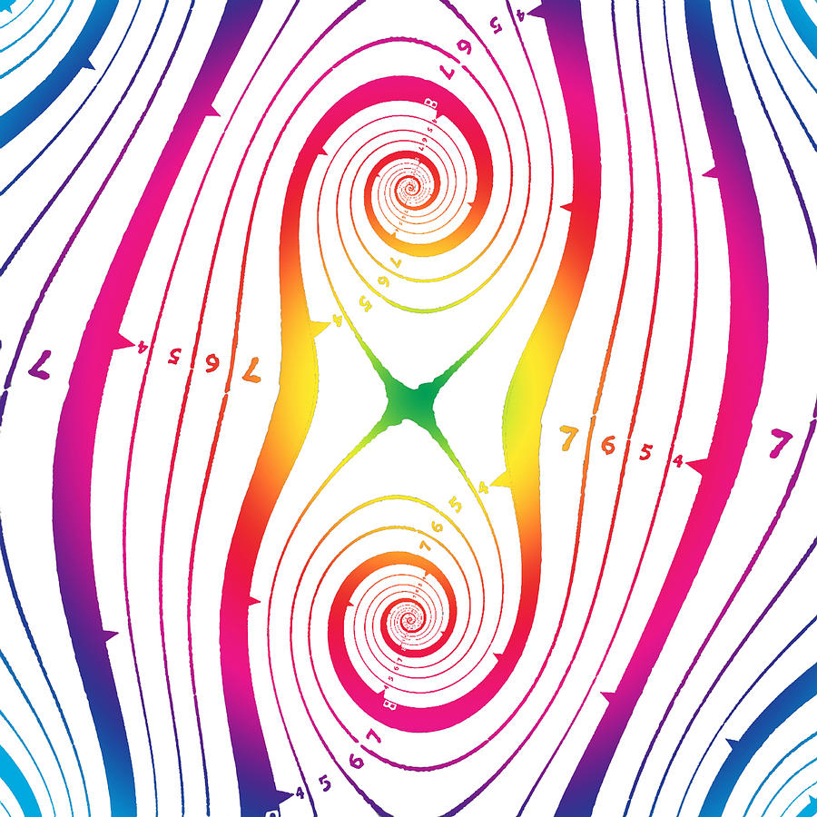 Fractal Color Spiral III Digital Art by Eric Edelman