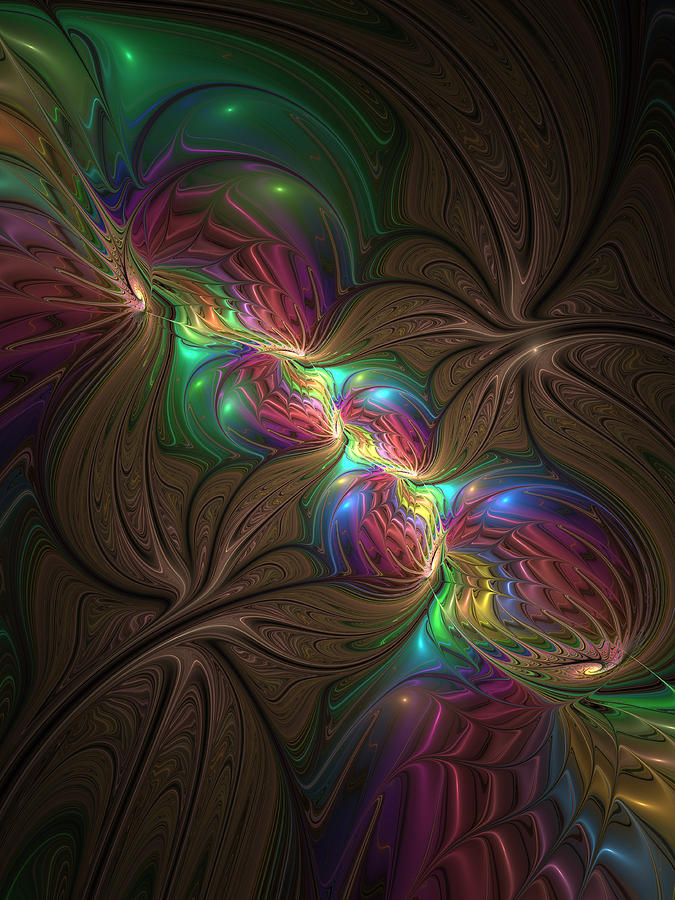 Fractal Colors Digital Art by Gabiw Art