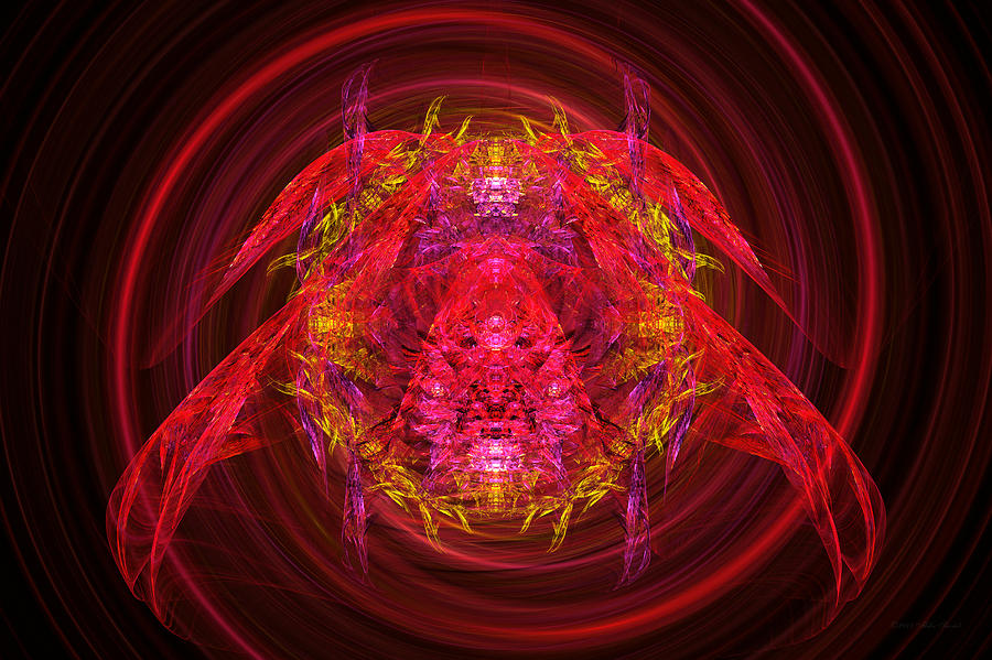 Fractal - Insect - Jeweled Scarab Digital Art by Mike Savad