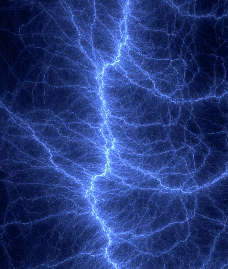 Fractal Lightning Discharge Photograph by David Parker
