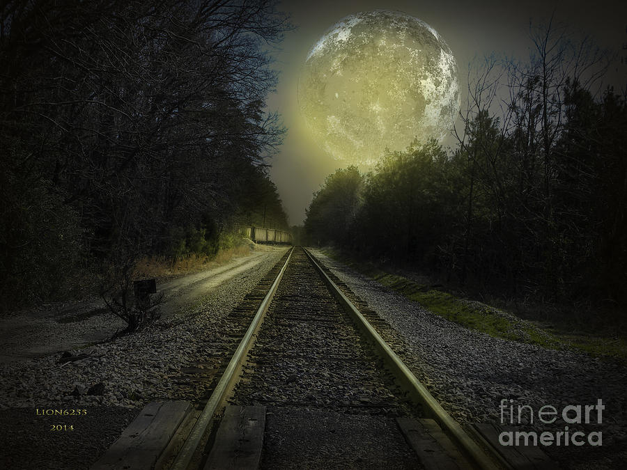 Fractal Moon Photograph