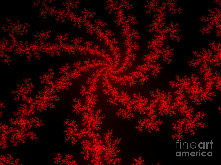 Fractal Pinwheel Digital Art by Stan Reckard