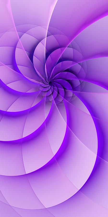 Fractal Purple Beauty Digital Art by Gabiw Art