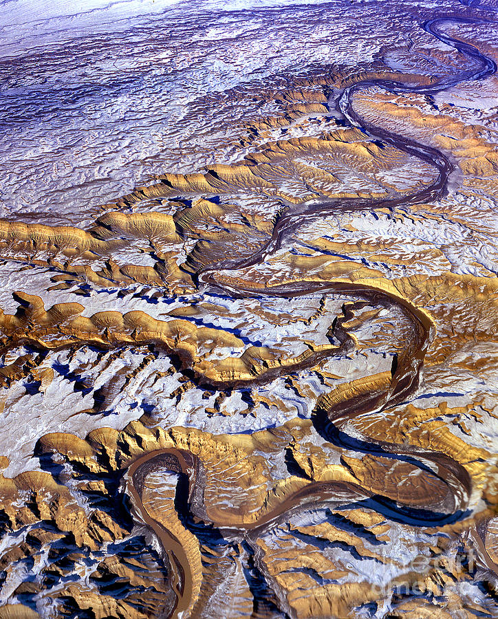 Fractal River Snake in the wilderness Photograph by Wernher Krutein