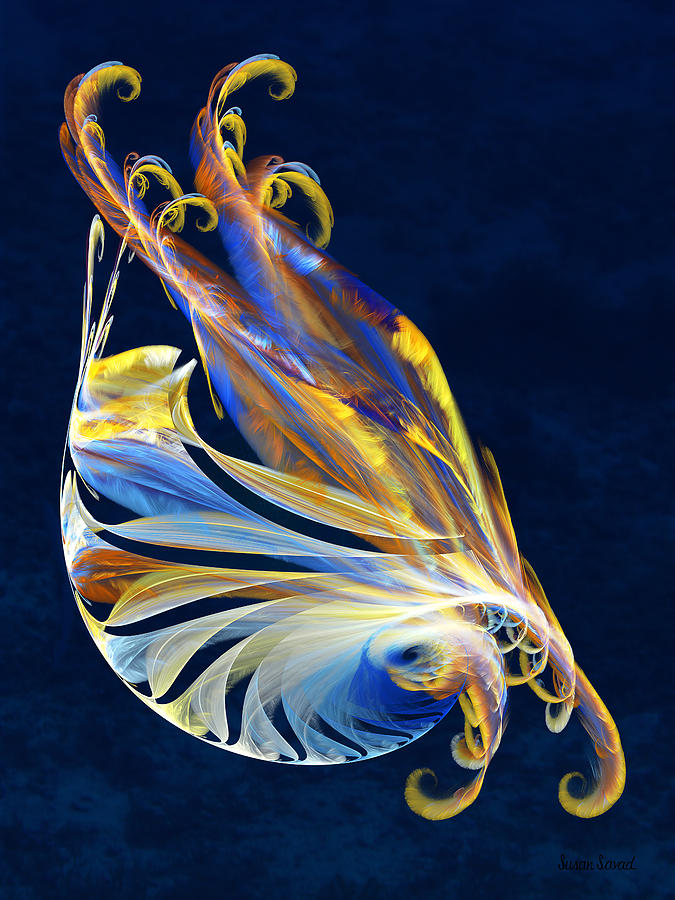 Fractal - Sea Creature Digital Art by Susan Savad