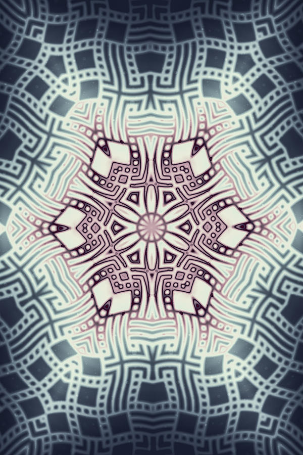 Fractal Snowflake Pattern 1 Digital Art by Hakon Soreide