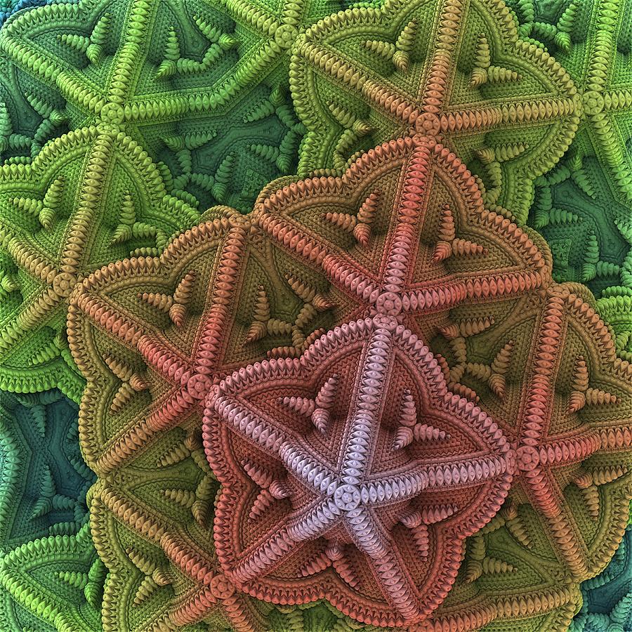 Fractal Starfish Digital Art by Lyle Hatch
