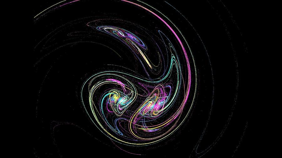 Fractal Painting - Fractal Swirl by Bruce Nutting