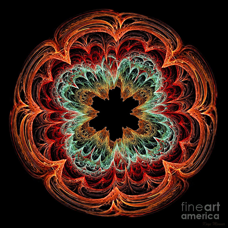 Fractal Symmetry Digital Art by Kaye Menner