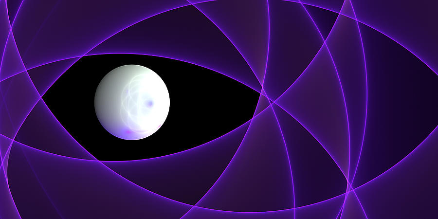 Fractal The Purple Veil Digital Art by Gabiw Art