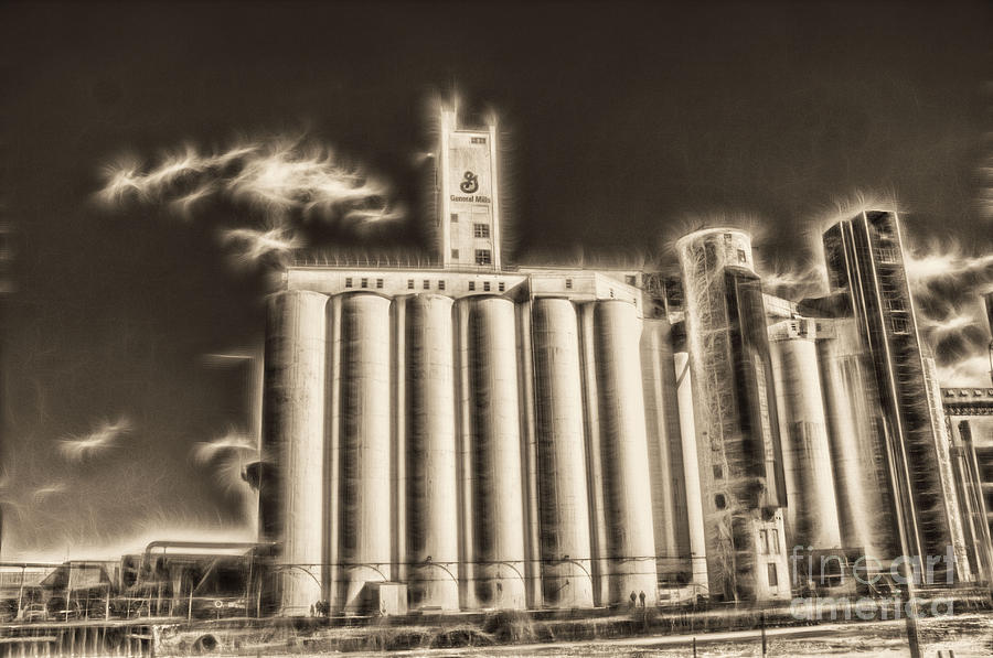 Fractalius Grain Mills Photograph by Jim Lepard