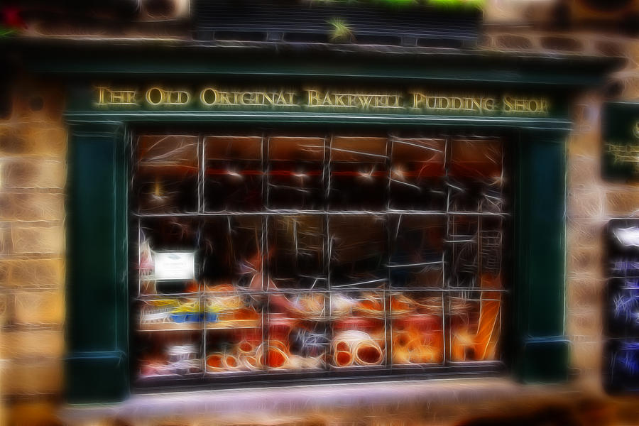 Fractalius Old Original Bakewell Pudding Shop Photograph by Doc Braham