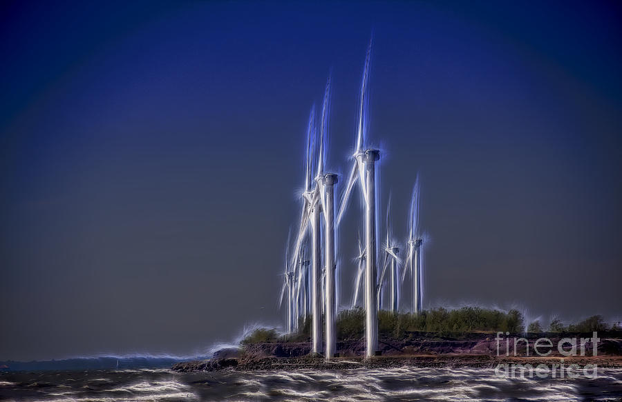 Fractalius Windmills Photograph by Jim Lepard