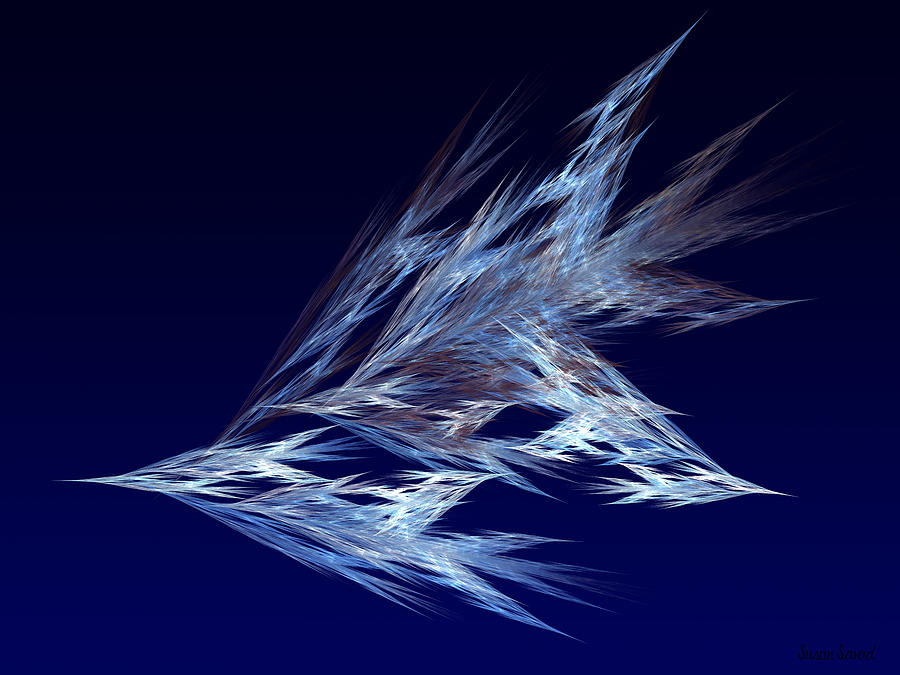 Fractals - Birds in Flight Digital Art by Susan Savad