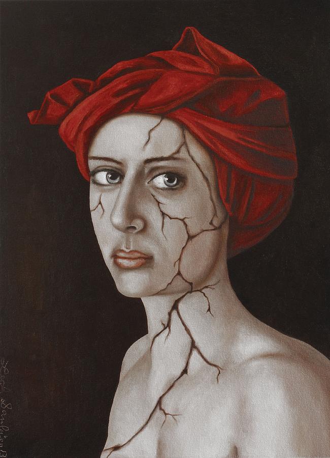Surrealism Painting - Fractured Identity Edit 9 by Leah Saulnier The Painting Maniac
