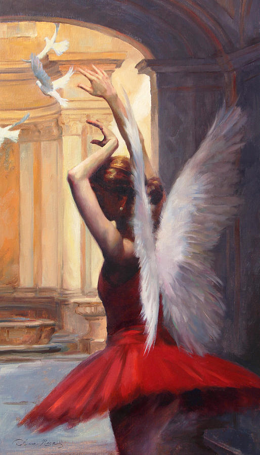 Dancer Painting - Fragile Grace by Anna Rose Bain