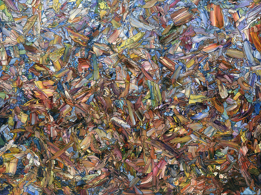 Fragmented Fall Painting by James W Johnson