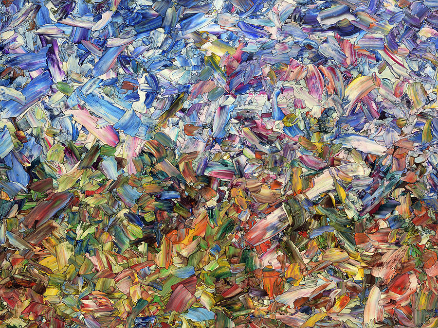 Fragmented Garden Painting by James W Johnson