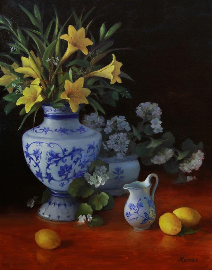 Lemon Painting - Fragrance of Summer by Diane Reeves