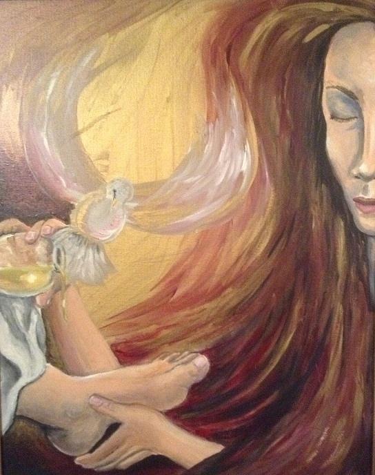 Fragrance of worship  Painting by Tehya May