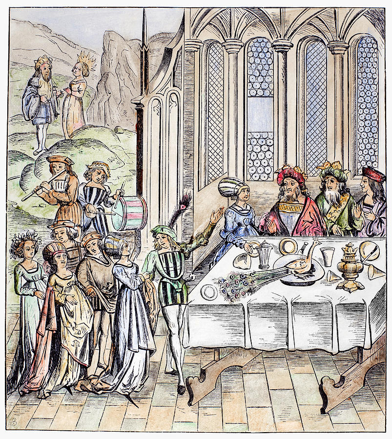 France Banquet, 1517 Painting by Granger France Banquet, 1517 Painting by Granger