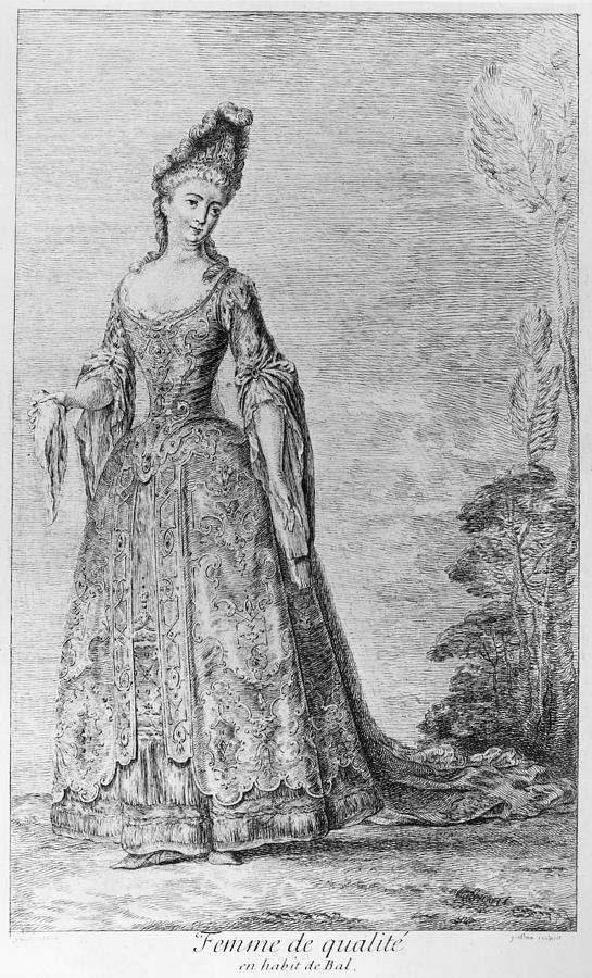1760 Painting - France Fashionable Lady by Granger