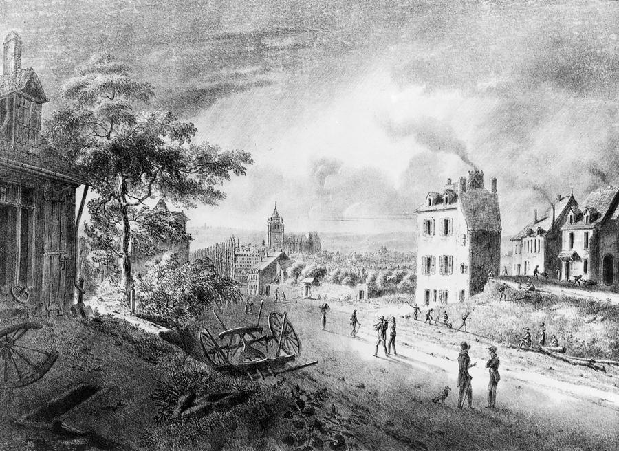 1827 Drawing - France Franche-comt Town by Granger