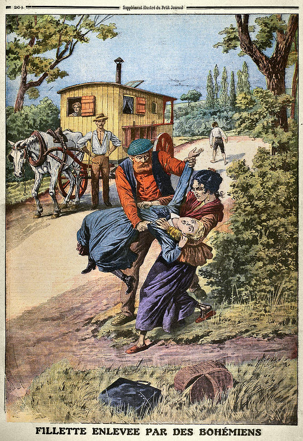 France Gypsies, 1890s Drawing by Granger