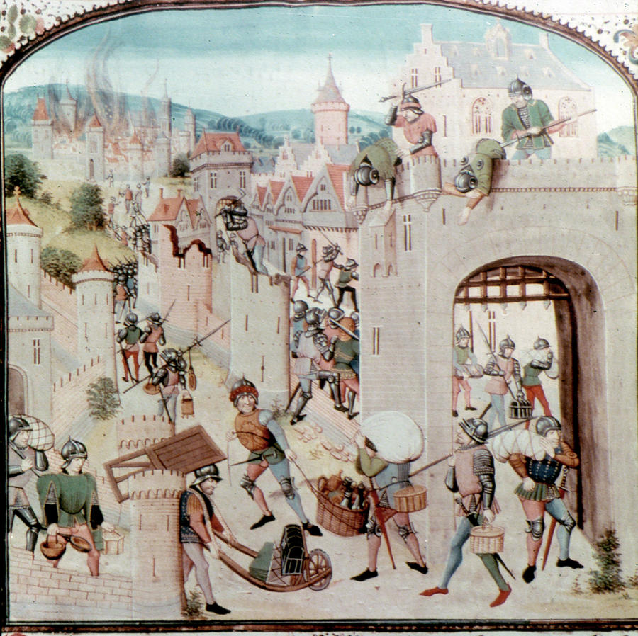 France Medieval Sacking Painting by Granger