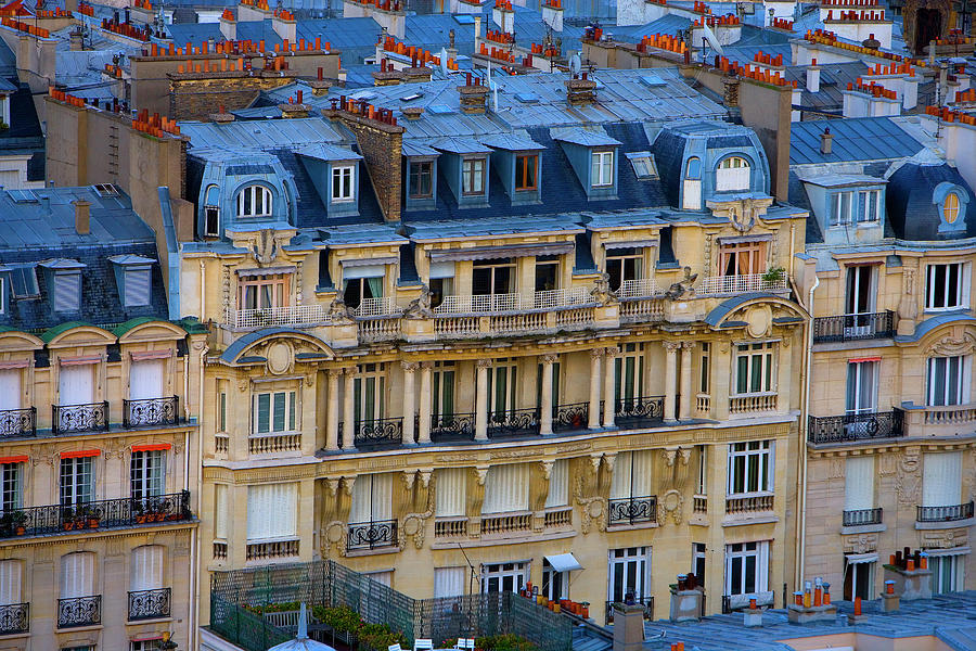 Architecture Photograph - France, Paris Aerial View Of Buildings by Jaynes Gallery