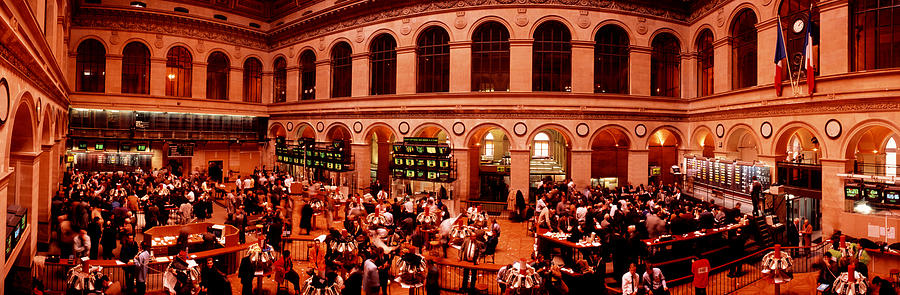 France, Paris, Bourse Stock Exchange Photograph by Panoramic Images