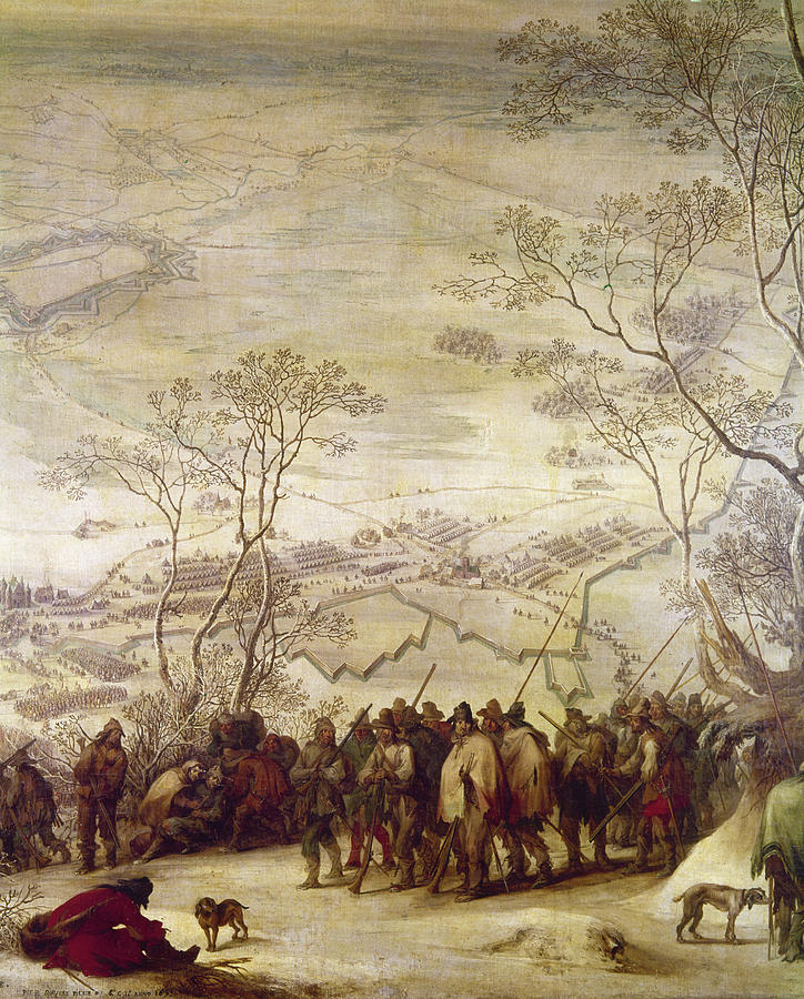 Winter Painting - France Siege, 1653 by Granger