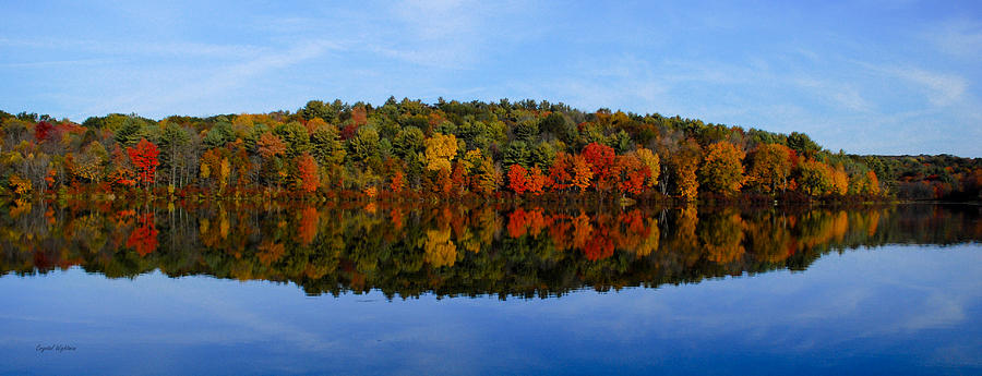 Autumn Lake Reflection Photograph by Crystal Wightman