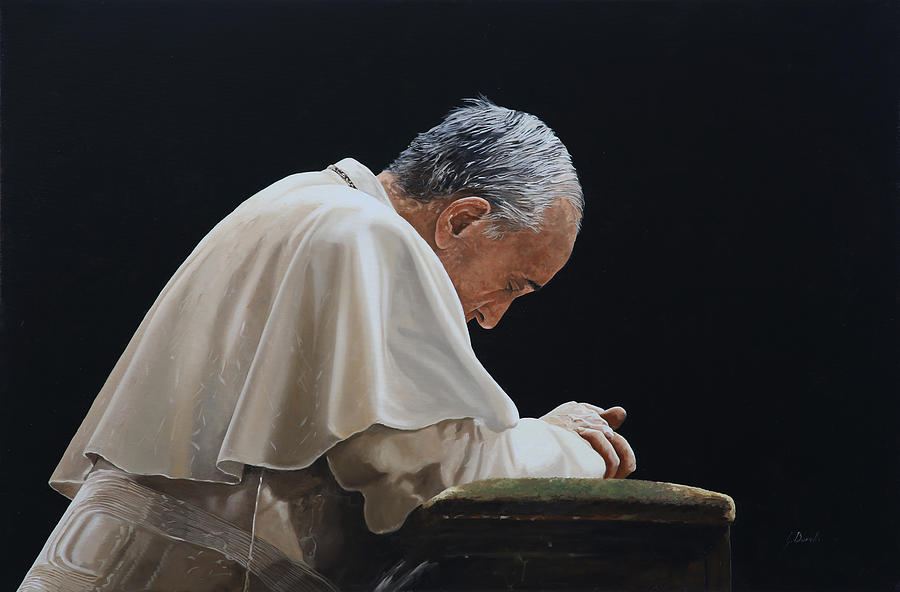 Papa Francesco Painting - Francesco by Guido Borelli