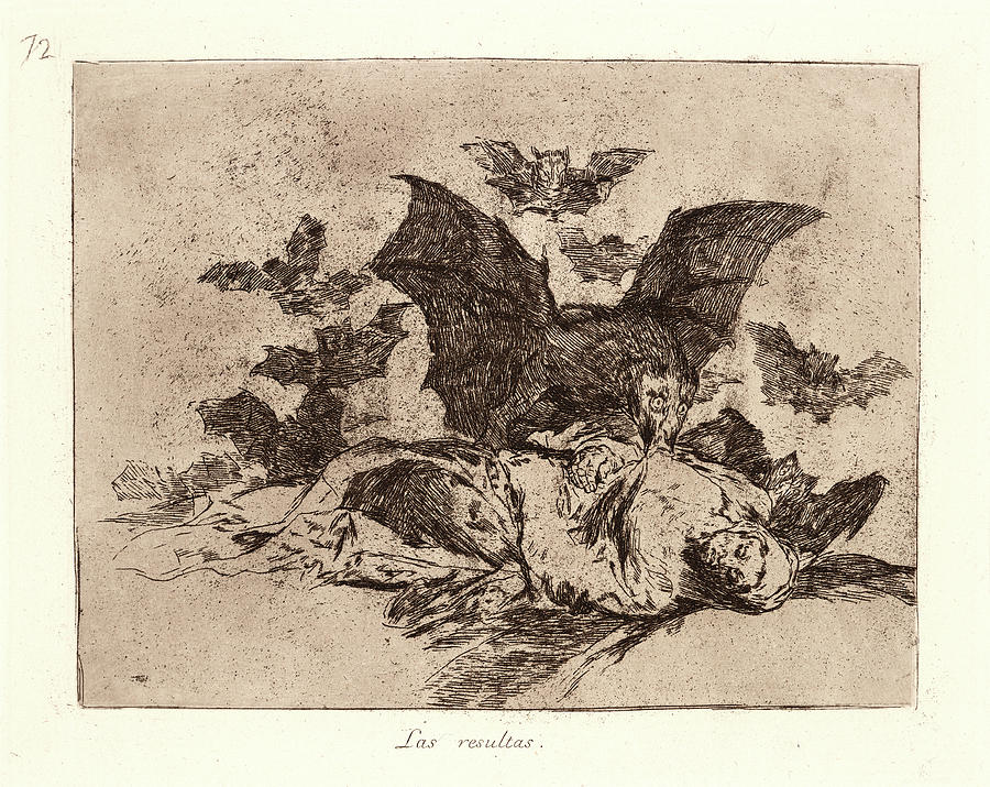 Francisco De Goya Drawing - Francisco De Goya Spanish, 1746-1828. The Consequences Las by Litz Collection Francisco De Goya Drawing - Francisco De Goya Spanish, 1746-1828. The Consequences Las by Litz Collection