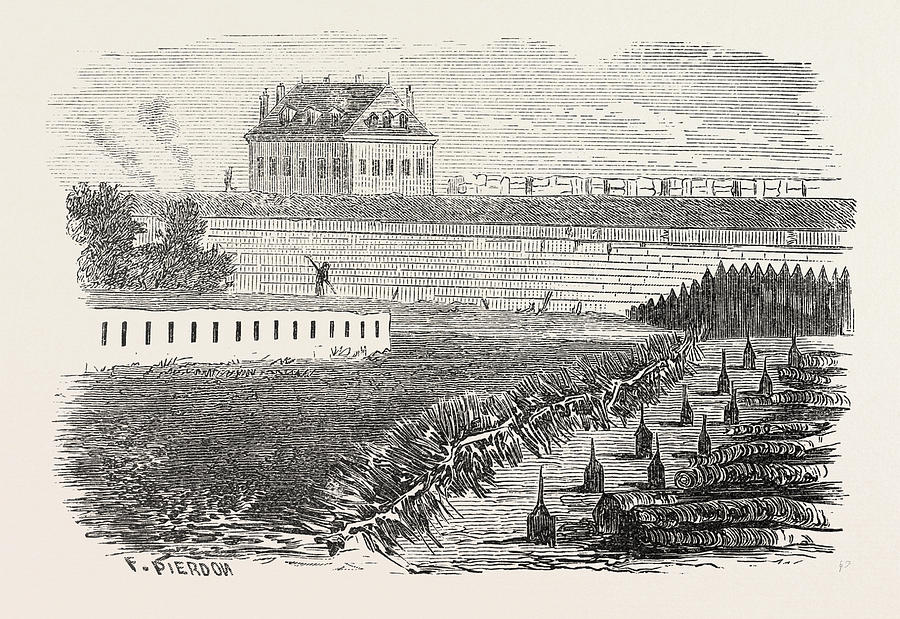 Franco-prussian War Obstruction Of Individual Gates Drawing by English ...