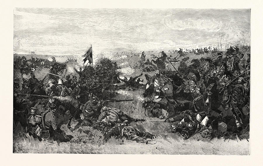 Franco-prussian War The 52nd Infantry Regiment Drawing by French School ...