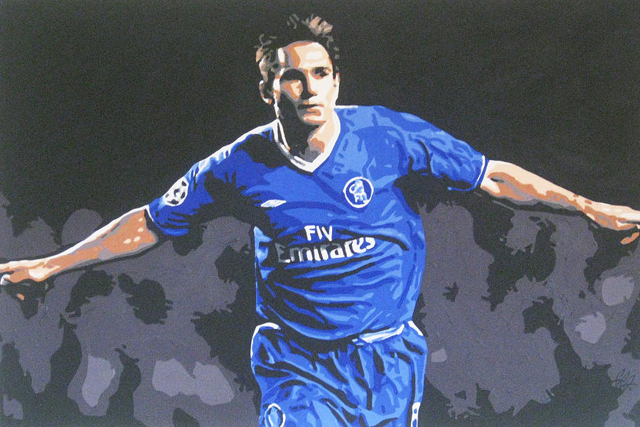 Frank Lampard - Chelsea FC Painting by Geo Thomson