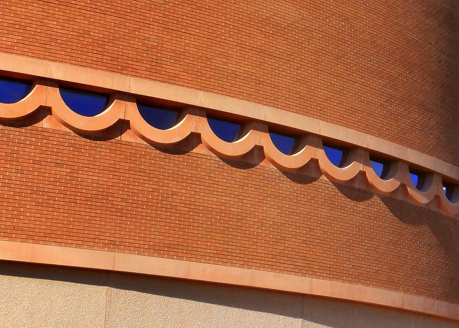 Arizona State University Photograph - Frank Lloyd Wright Designed Auditorium Window Detail by Karyn Robinson